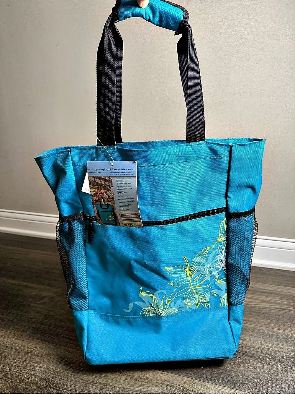 Multi-Use Rolling Tote Blue NWT25